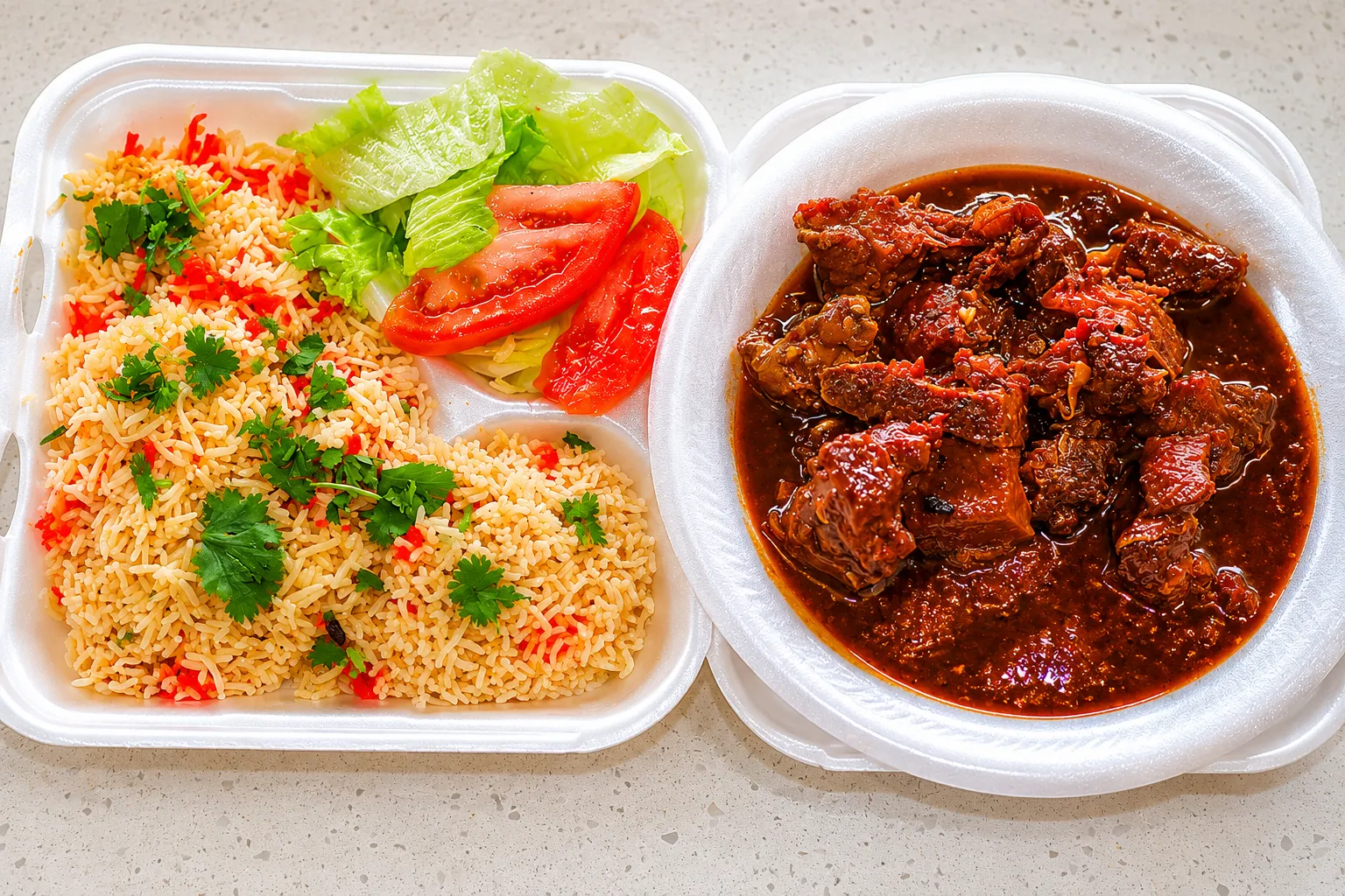 Friday lamb shank with rice