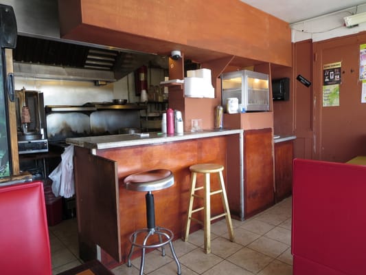 Ordering counter and kitchen inside Bismillah