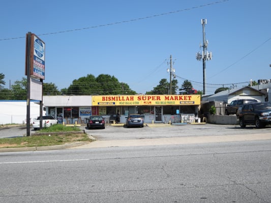 Bismillah Cafe storefront on Buford Highway